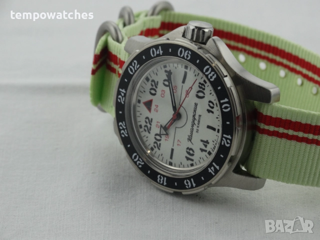 ВОСТОК КОМАНДИРСКИЕ АВТОМАТИЧЕН- 24 часа- FULL LUME ref: 18011Б, снимка 6 - Мъжки - 52326966