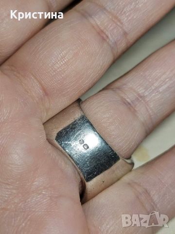 Сребърен пръстен с Цитрини и Черни Оникси, снимка 7 - Пръстени - 45446513