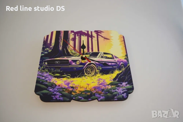 Часовник MDF с ваша снимка и надпис по избор, снимка 2 - Стенни часовници - 39309071