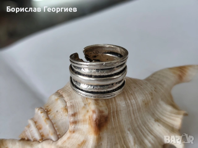 Сребърен пръстен с проба 925, снимка 2 - Пръстени - 53591110