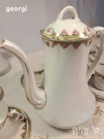 порцеланов сервиз за чай и кафе Limoges   8/1, снимка 10 - Сервизи - 49900467