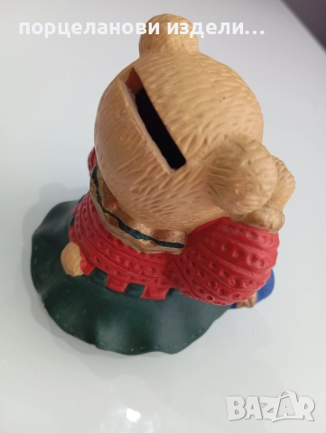 Стара касичка мече керамика, снимка 9 - Антикварни и старинни предмети - 52690136