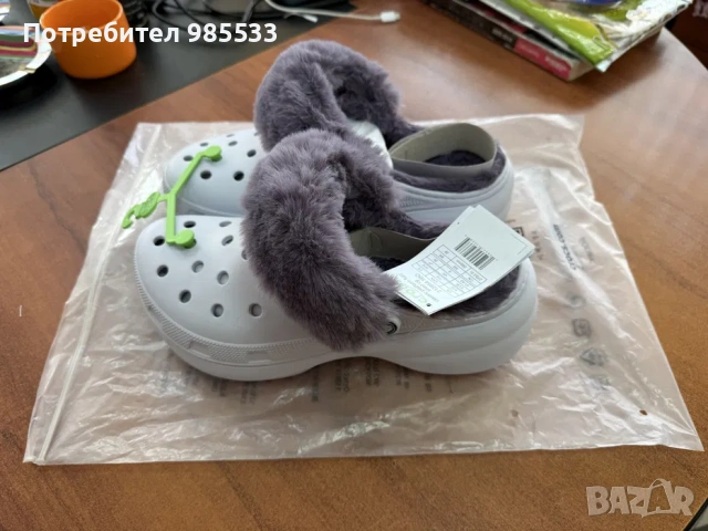 Crocs Classic Platform Fuzz Lined, снимка 8 - Чехли - 53858832