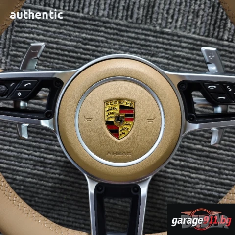 Кожен Волан Порше Porsche GT3 911 Cayenne Cayman Panamera Carrera Boxter 991 997, снимка 4 - Части - 46740256