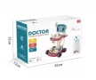 Комплект за игра на доктор, с количка, 29 аксесоара, със светлина, ЕКГ монитор, бял, снимка 8