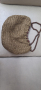 Сламена плажна чанта с цип, подплата и вътрешен джоб, снимка 2