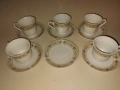 Порцеланов сервиз за кафе YUTAI – 5 чаши + 6 чинийки (маркиран), снимка 1