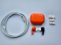 Оригинални Apple Airpods Pro 2 Уникални Поръчково Боядисани Custom Orange Black, снимка 1 - Bluetooth слушалки - 45832928