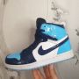 маратонки Jordan 1 Retro High UNC Patent Blue Chill  номер 40 ,5- 41, снимка 8