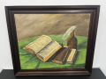 Маслена картина на платно с дървена рамка. №5241, снимка 1 - Антикварни и старинни предмети - 45008595