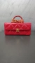Channel нова малка чанта червена, снимка 10