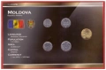 СЕТ С ПЕТ МОНЕТИ ОТ МОЛДОВА, снимка 1