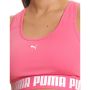 Дамски спортен потник puma strong mid impact training bra pink, снимка 2