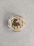 1 тройунция 24 карата (1 toz) Златна Монета Австралийски Лунар Вол 2021, снимка 7
