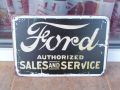 Форд Ford метална табела продажби части оригинални досавчик, снимка 1 - Рекламни табели - 45083649