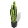 vidaXL Изкуствено растение сансевиера със саксия, 65 см, зелено（SKU:244428, снимка 1 - Стайни растения - 45593887