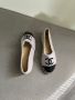 Сиви обувки мокасини пантофки еспадрили Шанел Chanel черни бели, снимка 5