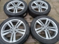 Лети джанти 17ки 5х112 VW + летни гуми 235/45/17 Continental, снимка 3