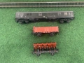 Вагон товарен пътнически поща HO 1:87 влак ЖП модел , снимка 1