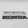 3D Емблема/Надпис Хонда/Honda Черна/Хром, снимка 1