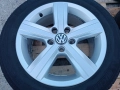 Лети джанти 16ки 5х112 VW + летни гуми 205/55/16 Michelin, снимка 5