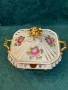 Нова бонбониера/захарница Гжел (Гжель), подходяща за подарък. От по-редките в розово и златно, снимка 3