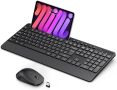 Нови Безжична клавиатура и мишка с ергономичен дизайн и стойка, снимка 1 - Клавиатури и мишки - 45879045