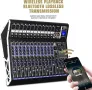 Професионален миксер Weymic MX-120 (12-канален) за запис на DJ Stage Karaoke DSP ефектор с USB устро, снимка 4