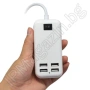 15W, USB зарядно, разклонител, с 4 USB изхода, снимка 1