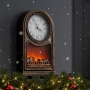 Винтидж настолен часовник с LED камина – уют и стил в едно, снимка 3