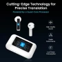 Wooask ChatGPT Преводач Слушалки A8 TransBuds | AI Офлайн Преводач със сензорен екран, снимка 4