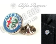 Значка Алфа Ромео Подарък за Фенове на марката Лого Метал и Емайл, снимка 1