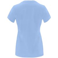 Нова дамска тениска в светлосин цвят, снимка 2 - Тениски - 45316132