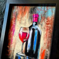 Вино, картина оригинал, снимка 2 - Картини - 45450533