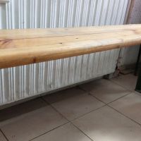Дървена голяма пейка 2,20 , снимка 5 - Градински мебели, декорация  - 45397087