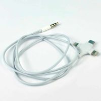 Универсален аудио кабел 3,5 mm към 2 Lightning+Type-C,Bluetooth връзка,AUX RC-008, снимка 2 - Други стоки за дома - 46106254