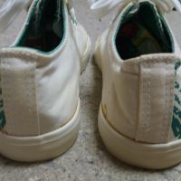 СТРАХОТНИ бели спортни обувки/кецове със зелена щампа лале, снимка 4 - Кецове - 45332688