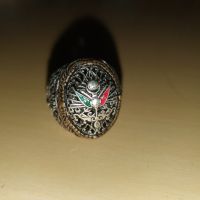 Османски военен Сребърен пръстен 925, снимка 5 - Антикварни и старинни предмети - 45845524
