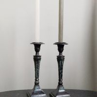 Свещник ART DECO Винтидж стил аристократични свещници 30см, снимка 2 - Антикварни и старинни предмети - 45718256