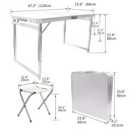 Подсилена маса за къмпинг с 4 стола , снимка 6 - Къмпинг мебели - 46212227