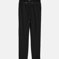 Нов черен панталон с колан , снимка 2 - Панталони - 44985108