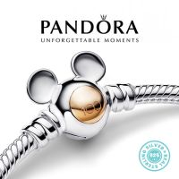 Гривна основа сребро 925 Пандора Pandora Disney Mickey and Minnie. Amélie. Масивно посребрена., снимка 2 - Гривни - 45634870