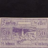 Банкнота НОТГЕЛД 50 хелер 1920г. Австрия перфектно състояние за КОЛЕКЦИОНЕРИ 44981, снимка 1 - Нумизматика и бонистика - 45544676