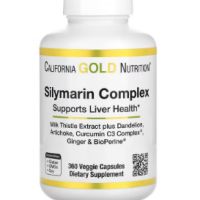 California Gold Nutrition, Silymarin Complex, Milk Thistle Extract Plus Dandelion, Artichoke 360 cap, снимка 1 - Хранителни добавки - 45654757