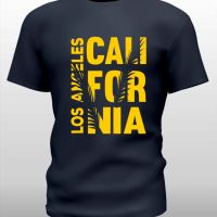 Тениска с декоративен печат - Los Angeles California, снимка 4 - Тениски - 45098775
