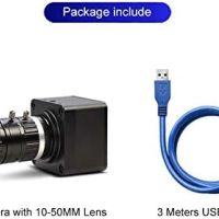 MOKOSE USB уеб камера 10-50 mm телеобектив с ръчно увеличение 4K/30fps, снимка 4 - Други - 45112427