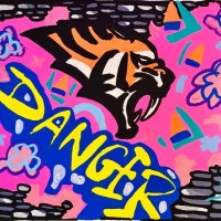 Graffiti Danger картина, снимка 1 - Картини - 45735892