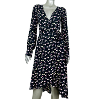 Обгръщаща рокля Levete Room Cherry Print Midi Wrap Dress, снимка 3 - Рокли - 44973529