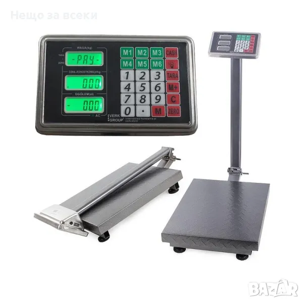 Сгъваем Електронен Кантар с Платформа до 300кг, снимка 1