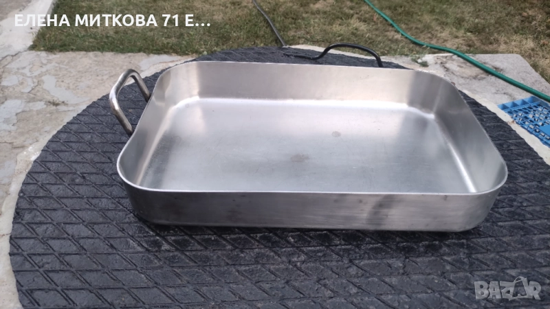 Много голяма и много тежка тава от неръждаема стомана, снимка 1